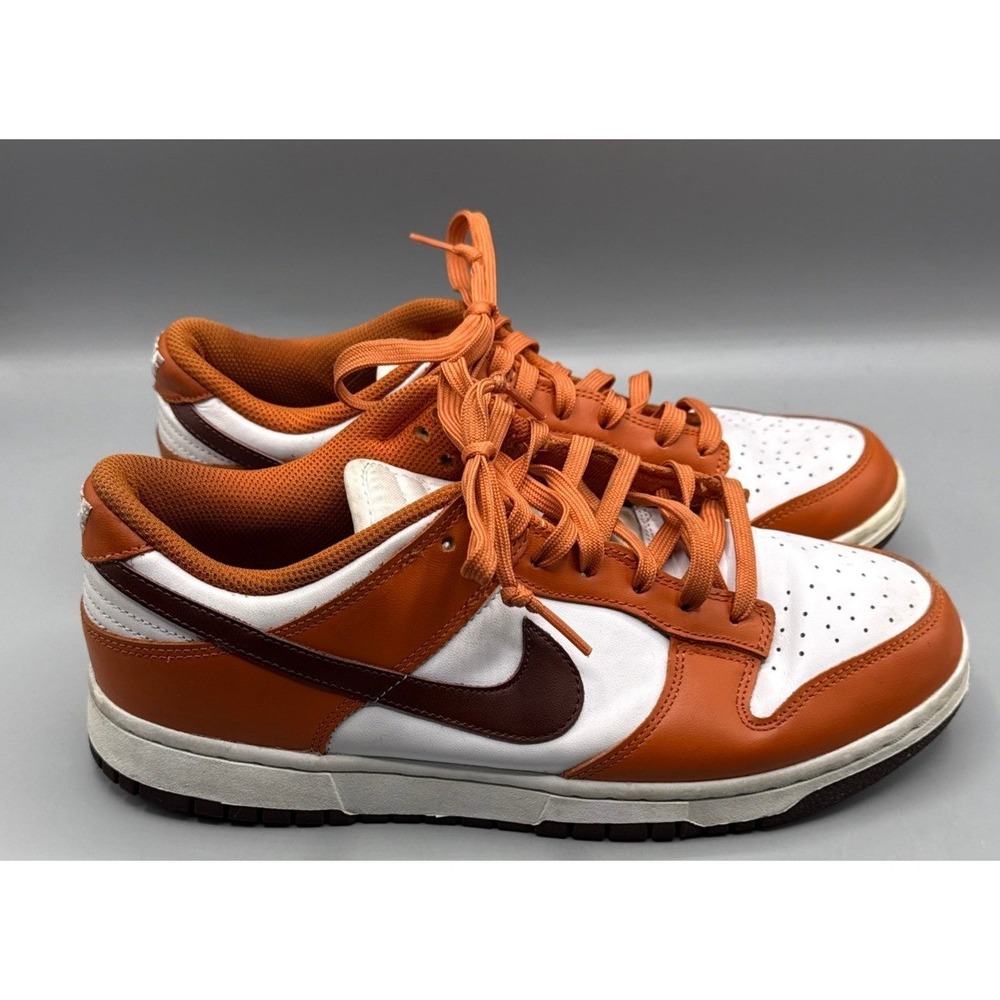 Nike Dunk Low Bronze Eclipse White Orange Brown DJ9955-600 Mens Sneakers 11 US